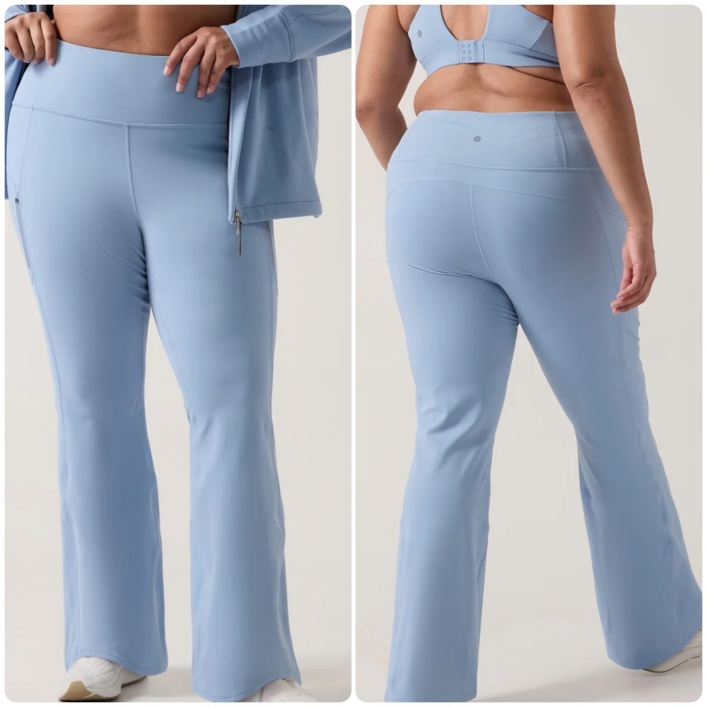 Athleta Rainier Bootcut Pant in Heron Blue Size 1X